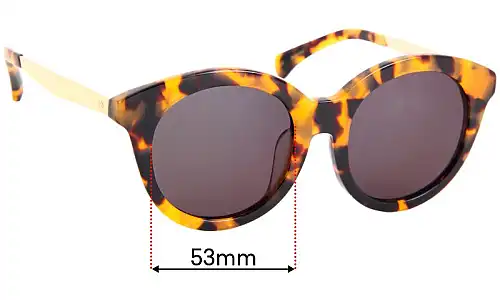 Sunglass Fix Replacement Lenses for AM Eyewear Mel - 53mm Wide AM Eyewear Mel Replacement Lenses 53mm wide