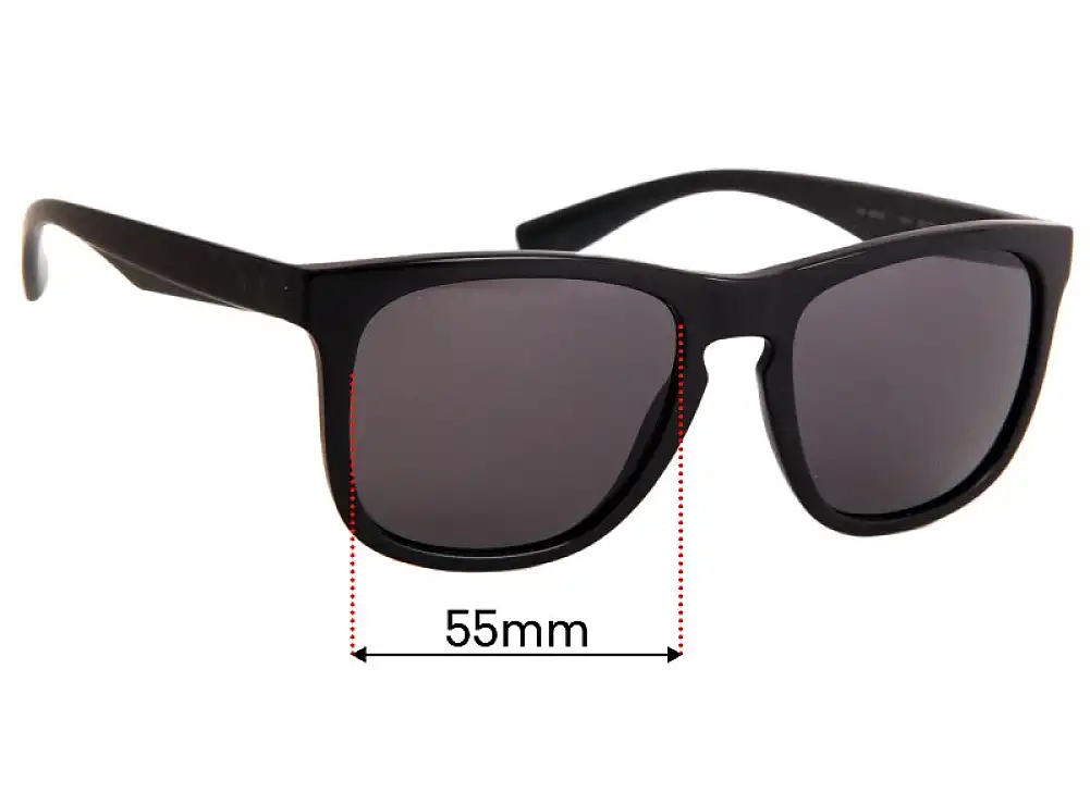 Sunglass Fix Replacement Lenses for Armani Exchange AX 4058S - 55mm Wide Sunglass Fix Replacement Lenses for Armani Exchange AX 4058S - 55mm Wide