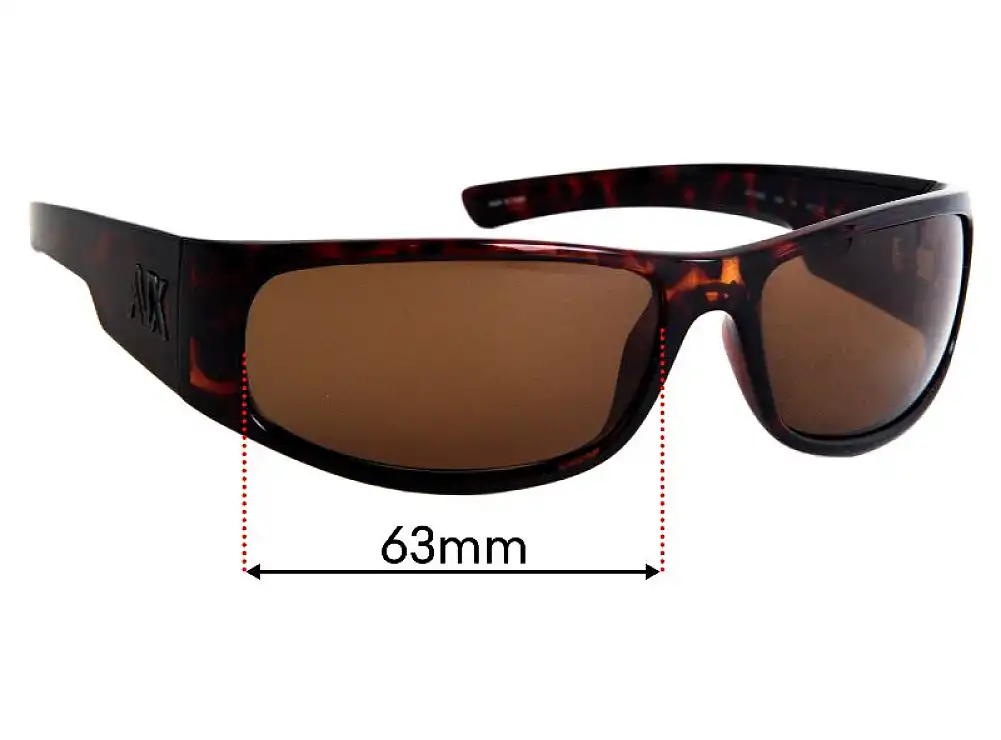Sunglass Fix Replacement Lenses for Armani Exchange AX 199S - 63mm Wide Sunglass Fix Replacement Lenses for Armani Exchange AX 199S - 63mm Wide