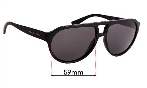Sunglass Fix Replacement Lenses for Armani Exchange AX 4042/S - 59mm Wide Sunglass Fix Replacement Lenses for Armani Exchange AX 4042/S - 59mm Wide