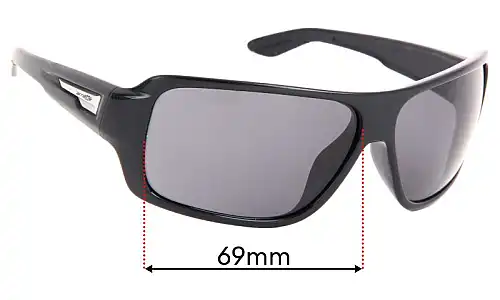 Arnette Bluto AN4136 Replacement Lenses 69mm Arnette Bluto AN4136 Replacement Sunglass Lenses - Lens Width 69mm