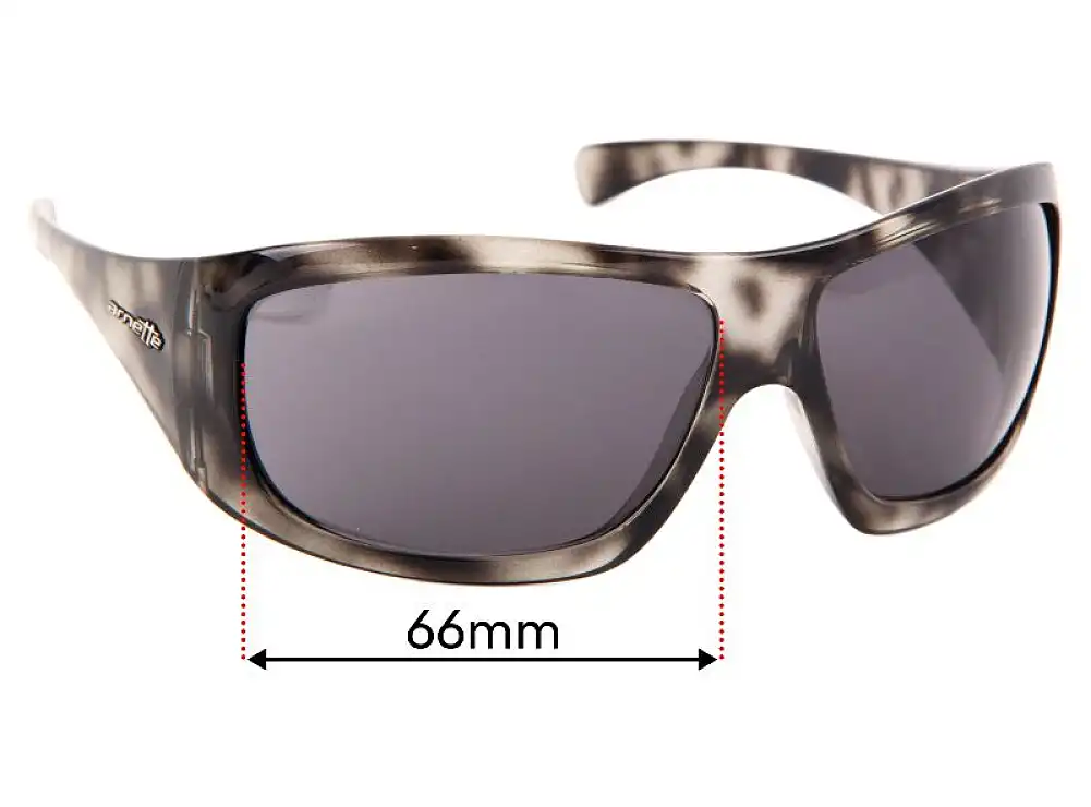 Sunglass Fix Replacement Lenses for Arnette Wrath AN4084 - 66mm Wide Sunglass Fix Replacement Lenses for Arnette Wrath AN4084 - 66mm Wide