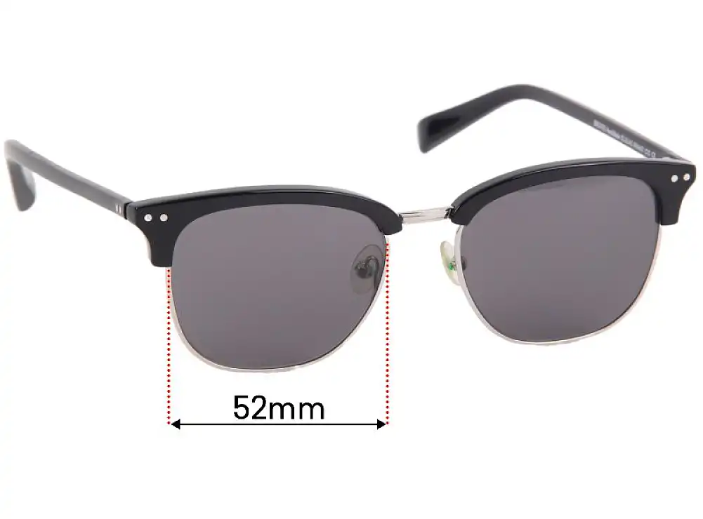 Sunglass Fix Replacement Lenses for Bailey Nelson Bronte - 52mm Wide Sunglass Fix Replacement Lenses for Bailey Nelson Bronte - 52mm Wide