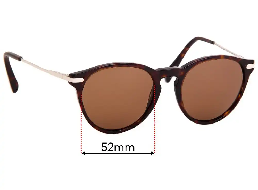 Sunglass Fix Replacement Lenses for Bailey Nelson Circle Games - 52mm Wide Sunglass Fix Replacement Lenses for Bailey Nelson Circle Games - 52mm Wide