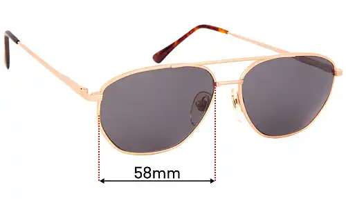 Sunglass Fix Replacement Lenses for Ben-Glo Exclusive 53 - 58mm Wide Sunglass Fix Replacement Lenses for Ben-Glo Exclusive 53 - 58mm Wide
