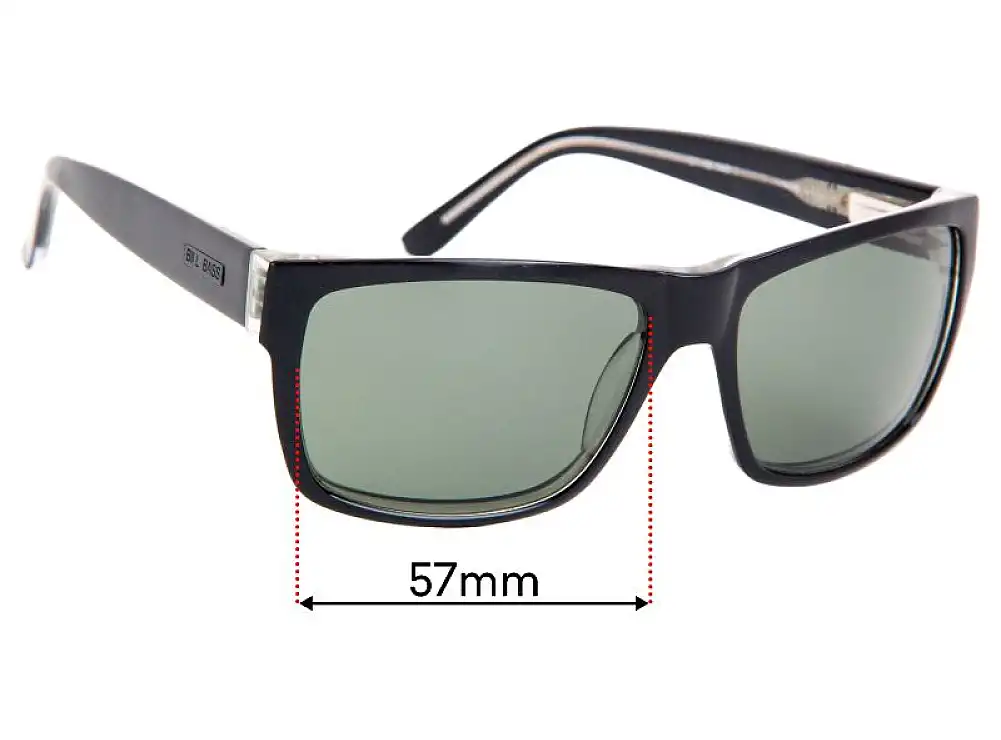 Sunglass Fix Replacement Lenses for Bill Bass Yves - 57mm Wide Sunglass Fix Replacement Lenses for Bill Bass Yves - 57mm Wide