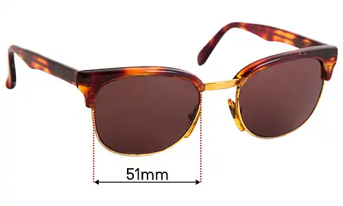 Sunglass Fix Replacement Lenses for Bolle 1465 - 51mm Wide Bolle 1465 Replacement Lenses 51mm wide