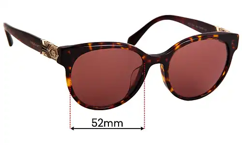 Sunglass Fix Replacement Lenses for Bvlgari 4177-B-F - 52mm Wide Sunglass Fix Replacement Lenses for Bvlgari 4177-B-F - 52mm Wide