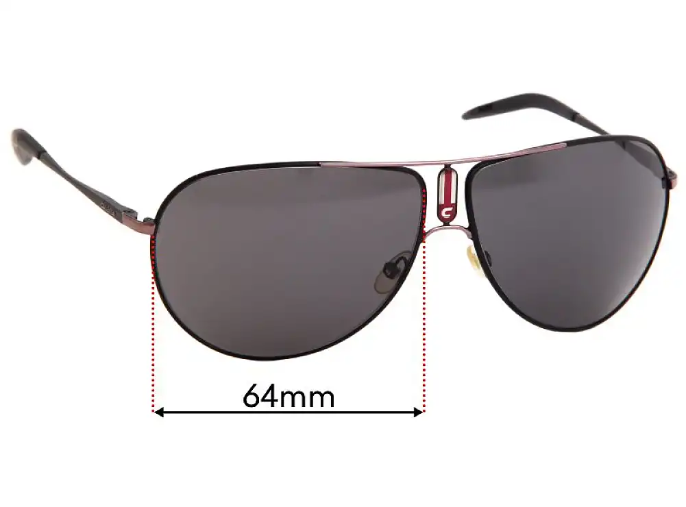 Sunglass Fix Replacement Lenses for Carrera Gipsy - 64mm Wide Sunglass Fix Replacement Lenses for Carrera Gipsy - 64mm Wide