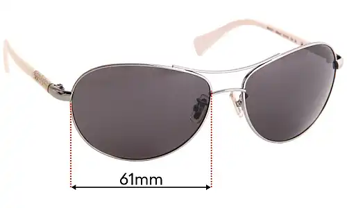 Sunglass Fix Replacement Lenses for Coach HC7006 Allegra - 61mm Wide Sunglass Fix Replacement Lenses for Coach HC7006 Allegra - 61mm Wide