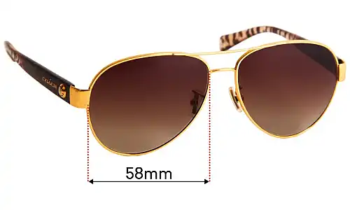 Sunglass Fix Replacement Lenses for Coach HC7063 - 58mm Wide Sunglass Fix Replacement Lenses for Coach HC7063 - 58mm Wide
