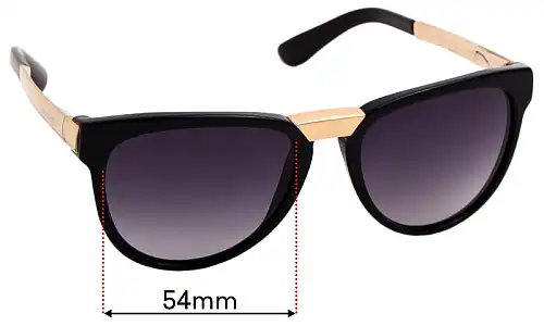 Sunglass Fix Replacement Lenses for Dolce & Gabbana DG4257-F - 54mm Wide Dolce & Gabbana DG4257-F Replacement Lenses 54mm wide