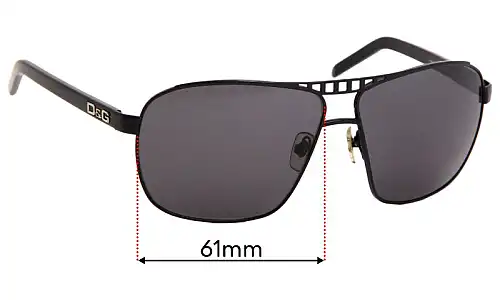 Sunglass Fix Replacement Lenses for Dolce & Gabbana DG6040 - 61mm Wide Dolce & Gabbana DG6040 Replacement Lenses 61mm wide