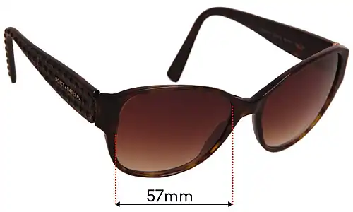 Sunglass Fix Replacement Lenses for Dolce & Gabbana DG4117 - 57mm Wide Sunglass Fix Replacement Lenses for Dolce & Gabbana DG4117 - 57mm Wide