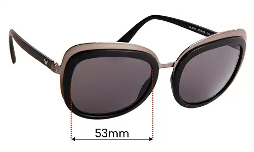 Sunglass Fix Replacement Lenses for Emporio Armani EA2058 - 53mm Wide Sunglass Fix Replacement Lenses for Emporio Armani EA2058 - 53mm Wide