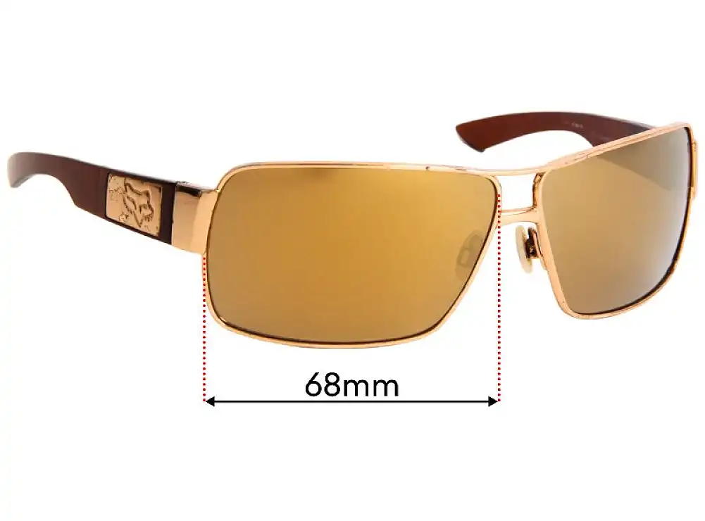 Sunglass Fix Replacement Lenses for Fox Racing The Meeting - 68mm Wide Sunglass Fix Replacement Lenses for Fox Racing The Meeting - 68mm Wide