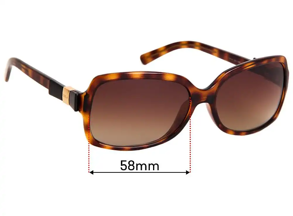 Sunglass Fix Replacement Lenses for Furla Scilla SU4770J - 58mm Wide Sunglass Fix Replacement Lenses for Furla Scilla SU4770J - 58mm Wide