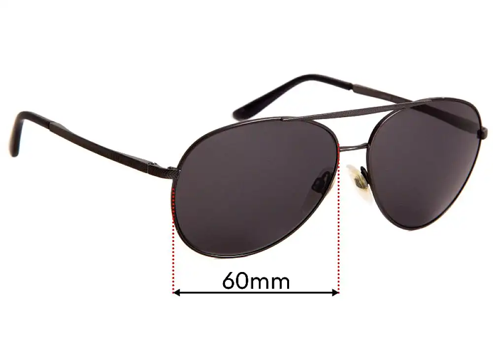Sunglass Fix Replacement Lenses for Giorgio Armani AR 6030 - 60mm Wide Sunglass Fix Replacement Lenses for Giorgio Armani AR 6030 - 60mm Wide