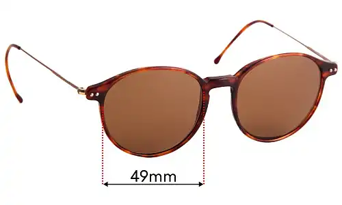 Sunglass Fix Replacement Lenses for Giorgio Armani 174-S - 49mm Wide Giorgio Armani 174-S Replacement Lenses 49mm wide