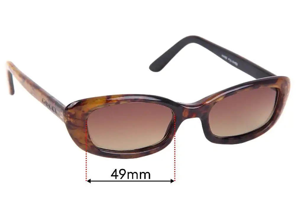 Sunglass Fix Replacement Lenses for Gucci 168 - 49mm Wide Sunglass Fix Replacement Lenses for Gucci 168 - 49mm Wide