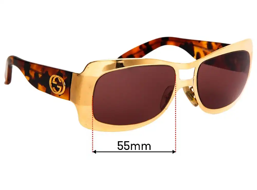 Sunglass Fix Replacement Lenses for Gucci GG 2617/S - 55mm Wide Sunglass Fix Replacement Lenses for Gucci GG 2617/S - 55mm Wide