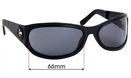 Sunglass Fix Replacement Lenses for Gucci GG 2755/S - 66mm Wide Gucci GG 2755/S Replacement Lenses 66mm wide