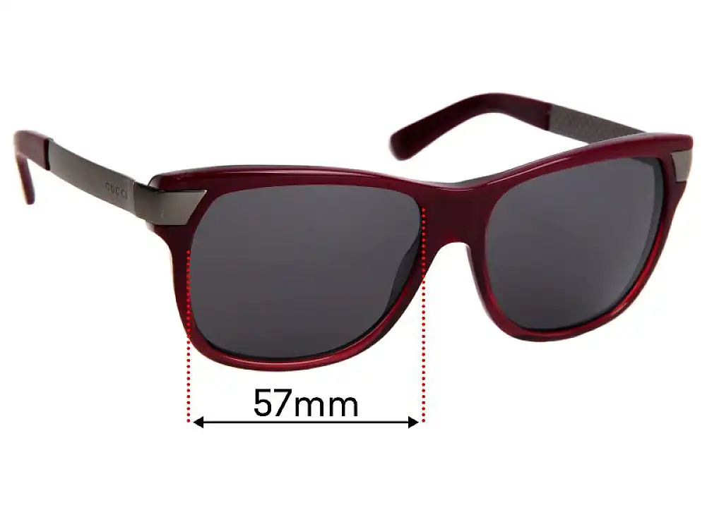 Sunglass Fix Replacement Lenses for Gucci GG3611/S - 57mm Wide Sunglass Fix Replacement Lenses for Gucci GG3611/S - 57mm Wide