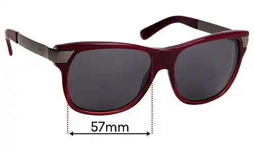 Sunglass Fix Replacement Lenses for Gucci GG3611/S - 57mm Wide Sunglass Fix Replacement Lenses for Gucci GG3611/S - 57mm Wide