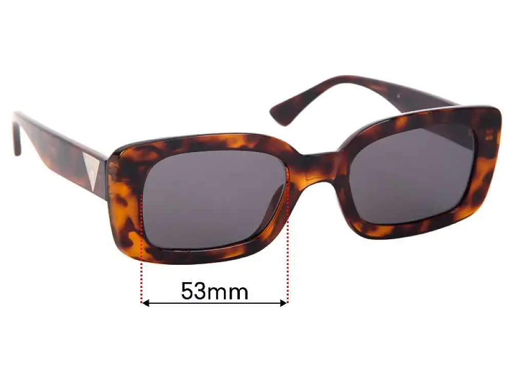 Sunglass Fix Replacement Lenses for Guess GU7589 - 53mm Wide Sunglass Fix Replacement Lenses for Guess GU7589 - 53mm Wide