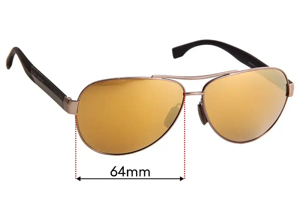 Sunglass Fix Replacement Lenses for Hugo Boss 0907/F/S - 64mm Wide Sunglass Fix Replacement Lenses for Hugo Boss 0907/F/S - 64mm Wide