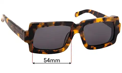 Sunglass Fix Replacement Lenses for Karen Walker Dandy - 54mm Wide Karen Walker Dandy Replacement Lenses 54mm wide