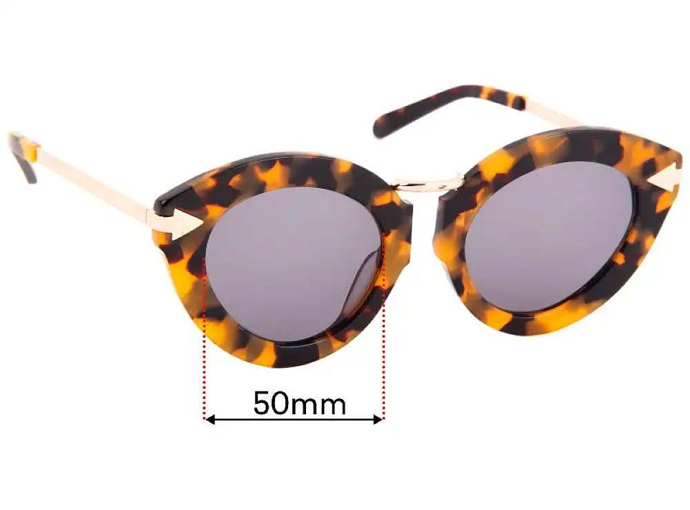 Sunglass Fix Replacement Lenses for Karen Walker Lunar Flowerpatch - 50mm Wide Sunglass Fix Replacement Lenses for Karen Walker Lunar Flowerpatch - 50mm Wide