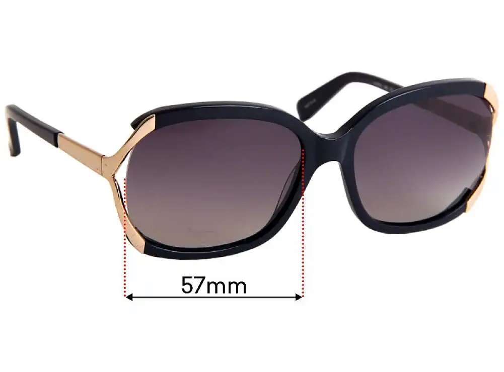 Sunglass Fix Replacement Lenses for Kate Spade Laurie/S - 57mm Wide Sunglass Fix Replacement Lenses for Kate Spade Laurie/S - 57mm Wide