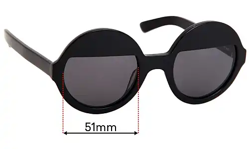 Sunglass Fix Replacement Lenses for Ksubi Bellatrix - 51mm Wide Ksubi Bellatrix Replacement Lenses 51mm wide