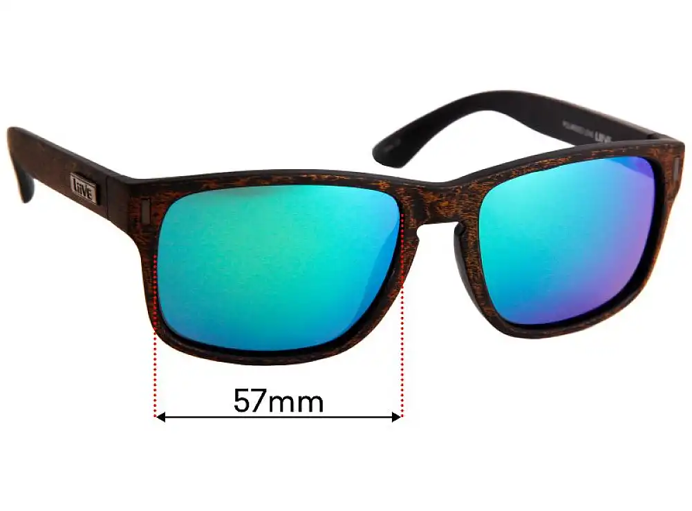 Sunglass Fix Replacement Lenses for Liive The Lewy - 57mm Wide Sunglass Fix Replacement Lenses for Liive The Lewy - 57mm Wide
