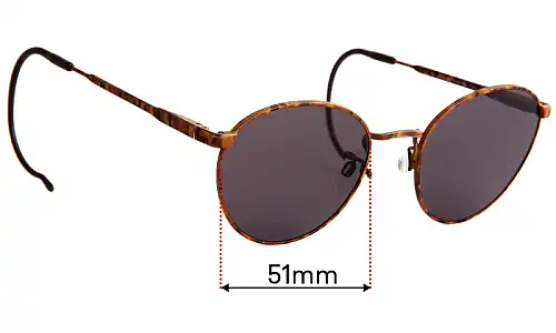 Sunglass Fix Replacement Lenses for Luxottica 9164 RS - 51mm Wide Luxottica 9164 RS Replacement Lenses 51mm wide