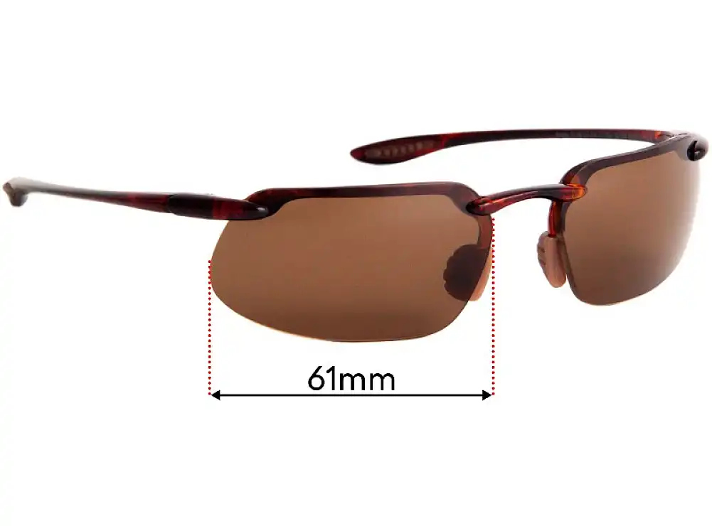 Sunglass Fix Replacement Lenses for Maui Jim MJ409 Kanaha - 61mm Wide Sunglass Fix Replacement Lenses for Maui Jim MJ409 Kanaha - 61mm Wide