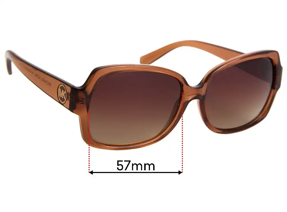 Sunglass Fix Replacement Lenses for Michael Kors MK6020 Bund - 57mm Wide Sunglass Fix Replacement Lenses for Michael Kors MK6020 Bund - 57mm Wide