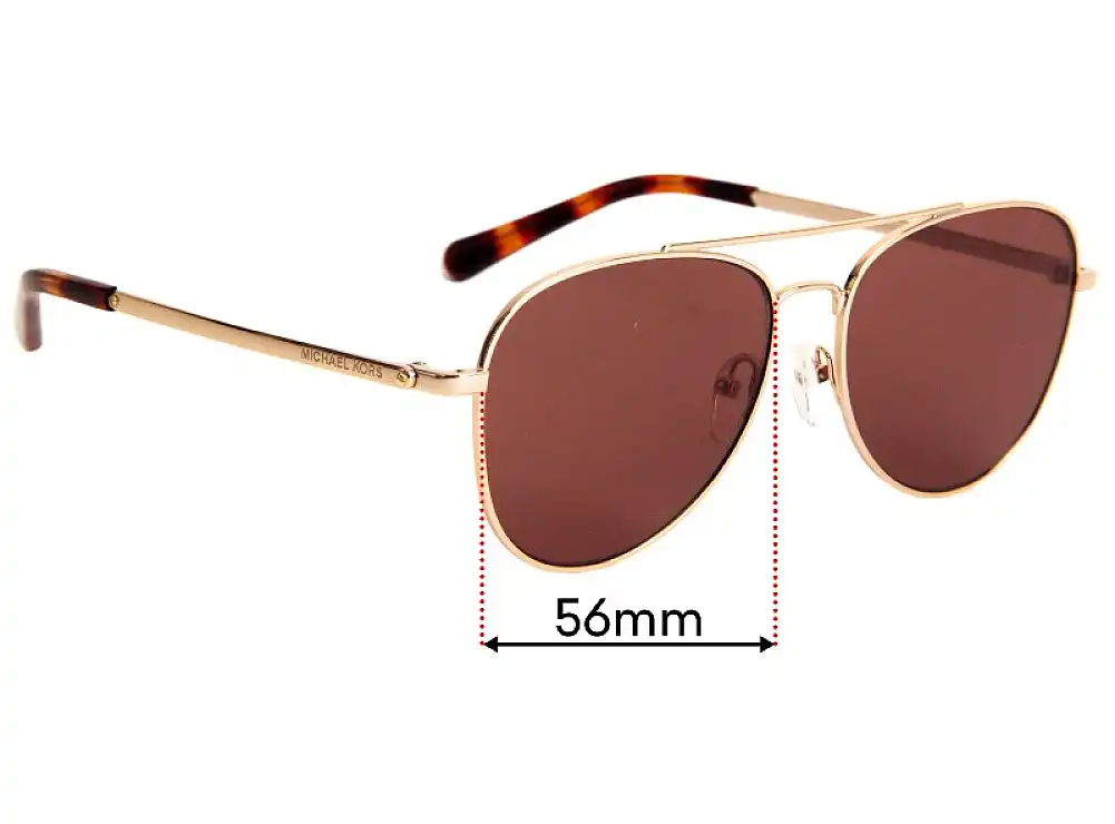 Sunglass Fix Replacement Lenses for Michael Kors MK1045 San Diego - 56mm Wide Sunglass Fix Replacement Lenses for Michael Kors MK1045 San Diego - 56mm Wide