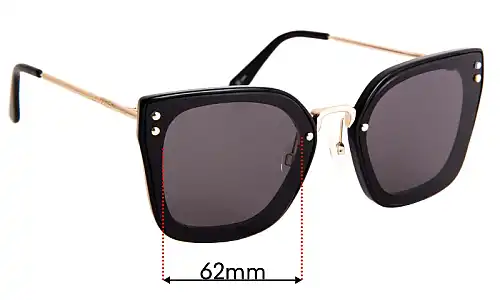 Sunglass Fix Replacement Lenses for Mimco The Grid - 62mm Wide Sunglass Fix Replacement Lenses for Mimco The Grid - 62mm Wide