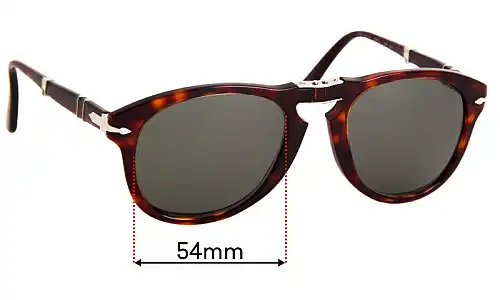 Sunglass Fix Replacement Lenses for Persol 714 - 54mm Wide Persol 714 Replacement Lenses 54mm wide