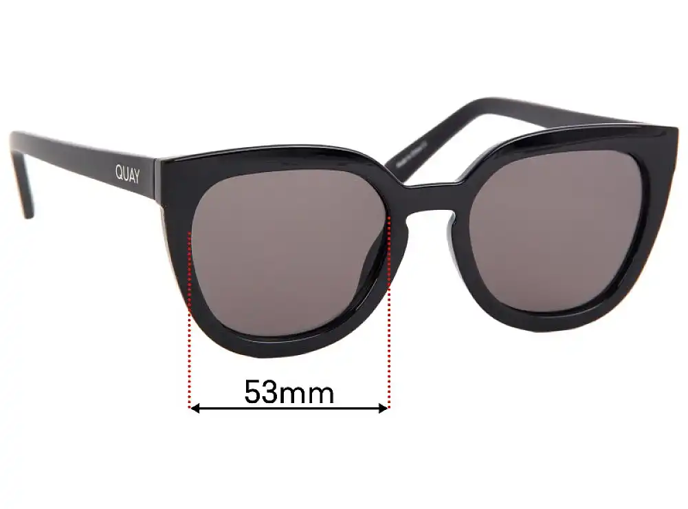 Sunglass Fix Replacement Lenses for Quay Noosa - 53mm Wide Sunglass Fix Replacement Lenses for Quay Noosa - 53mm Wide