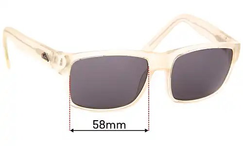 Sunglass Fix Replacement Lenses for Quiksilver QS Sun Rx 106 - 58mm Wide Sunglass Fix Replacement Lenses for Quiksilver QS Sun Rx 106 - 58mm Wide