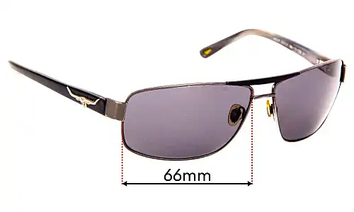 Sunglass Fix Replacement Lenses for R.M. Williams Oxley PA716 - 66mm Wide R.M. Williams Oxley PA716 Replacement Lenses 66mm wide
