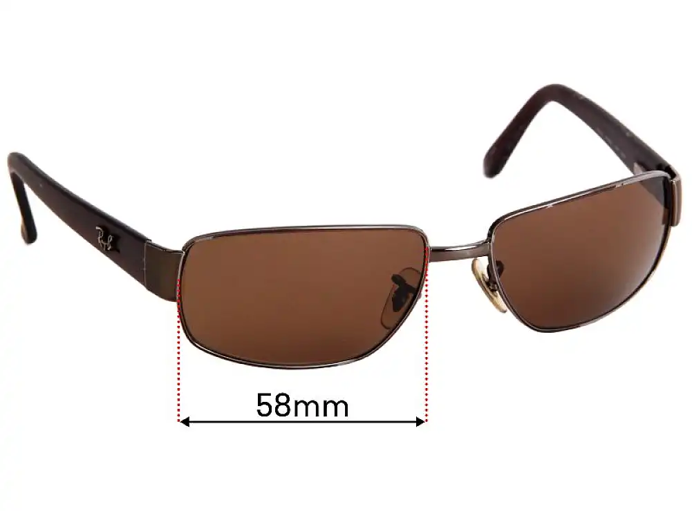 Sunglass Fix Replacement Lenses for Ray-Ban RB3189 Leather II - 58mm Wide Sunglass Fix Replacement Lenses for Ray-Ban RB3189 Leather II - 58mm Wide