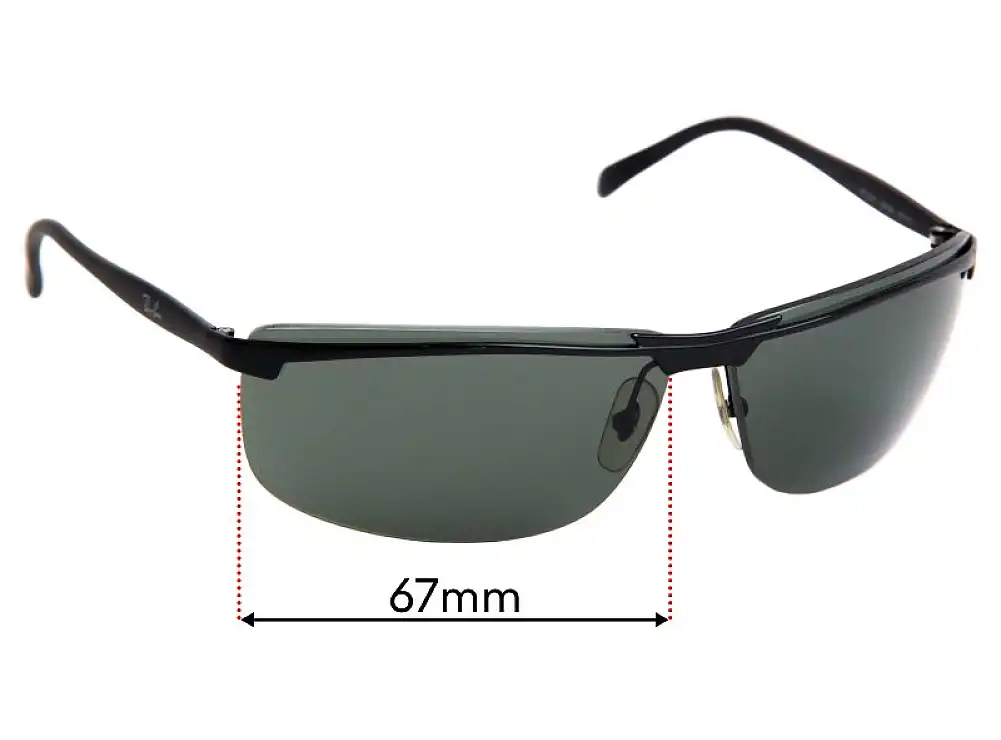 Sunglass Fix Replacement Lenses for Ray-Ban RB3308 - 67mm Wide Sunglass Fix Replacement Lenses for Ray-Ban RB3308 - 67mm Wide