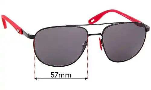 Sunglass Fix Replacement Lenses for Ray Ban RB3659-M - 57mm Wide Ray Ban RB3659-M Replacement Lenses 57mm wide