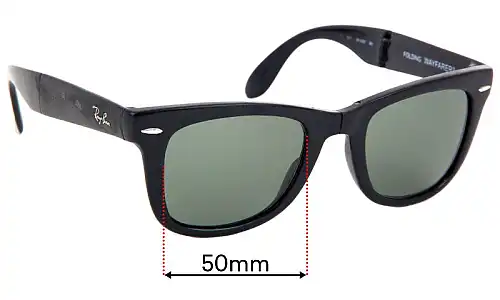 Sunglass Fix Replacement Lenses for Ray-Ban RB4105 Folding Wayfarer - 50mm Wide Ray-Ban RB4105 Folding Wayfarer Replacement Lenses 50mm wide