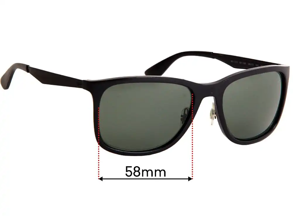 Sunglass Fix Replacement Lenses for Ray-Ban RB4313 - 58mm Wide Sunglass Fix Replacement Lenses for Ray-Ban RB4313 - 58mm Wide