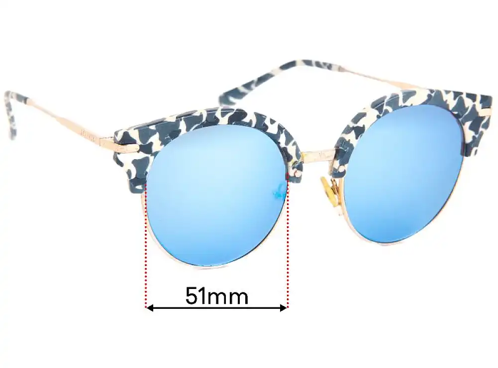 Sunglass Fix Replacement Lenses for Seafolly San Diego - 51mm Wide Sunglass Fix Replacement Lenses for Seafolly San Diego - 51mm Wide